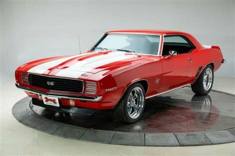 1969 Chevrolet Camaro 396 L34 V8 4 Speed Manual Coupe Bright Red For