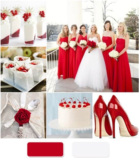 The Red Wedding Color Combination Ideas Blog
