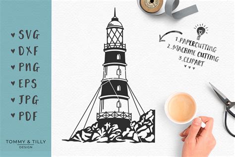 Lighthouse Svg Eps Dxf Png Pdf  Cutting File