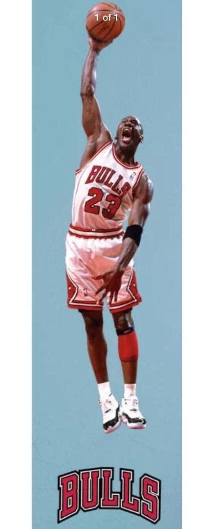 New Chicago Bulls Michael Jordan Fathead Lotset Of 2 Wall Decal
