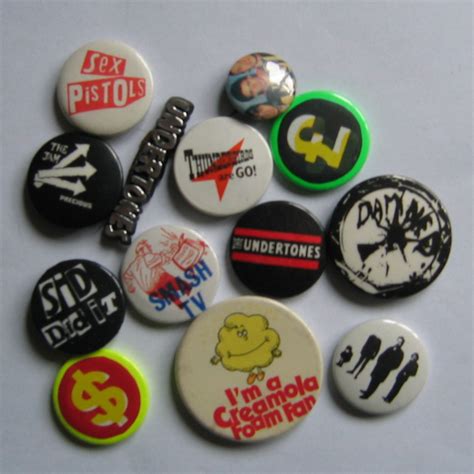 Rock band pins buttons badges punk metal alternative pop