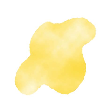 Yellow Watercolor Splatter Shape 34002493 Png