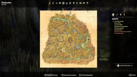 Elder Scrolls Online Shadowfen Treasure Map V Location YouTube