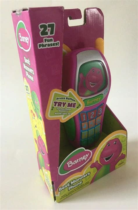 Barney The Dinosaur And Friends Best Manners Talking Phone Fisher