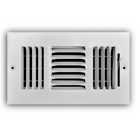 Covers seal metal registers on walls and floors, so air goes to other vents instead. Everbilt 8 in. x 4 in. 3-Way Wall/Ceiling Register-E103M ...