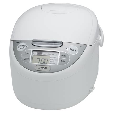 JAX R Series White Micom Rice Cooker With Tacook Cooking Plate TIGER