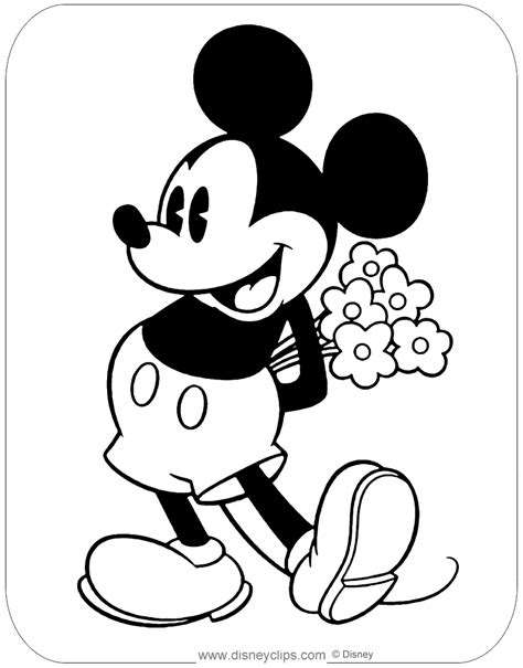 Classic Mickey Mouse Coloring Pages 2