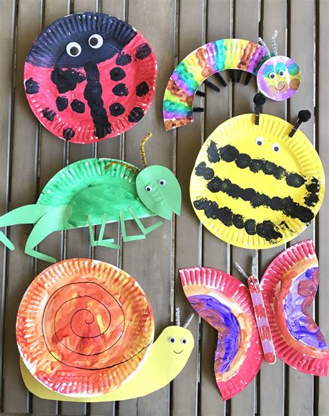 Paper Plate Bugs Crafts For Kids Bug Crafts Insect Crafts Spring