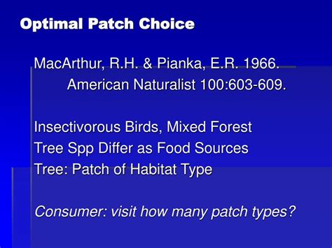 Ppt Optimal Patch Choice Powerpoint Presentation Free Download Id 1757614