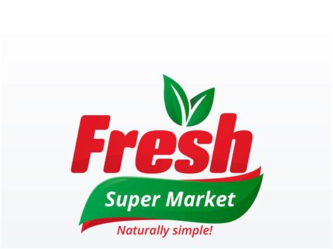 Fresh Super Market Logo Supermarket Supermarket Logo Marketing