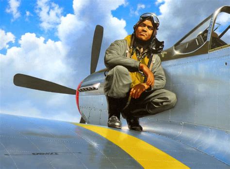 Stokes Painting Of Tuskegee Airman Robert Williams Stan Stokes Artist