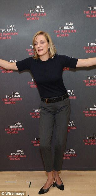 Uma Thurman Is Très Chic At The Parisian Woman Photo Call Daily Mail