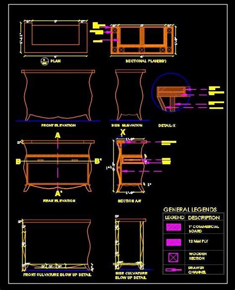 Cash Counter Table Design Dwg Free Download Plan N Design Table