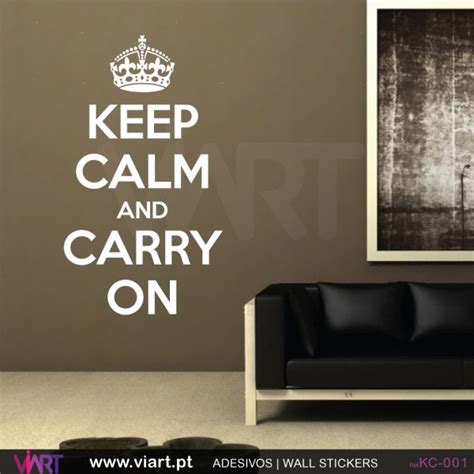 Keep Calm And Carry On Wall Stickers Vinyl Decoration Viart