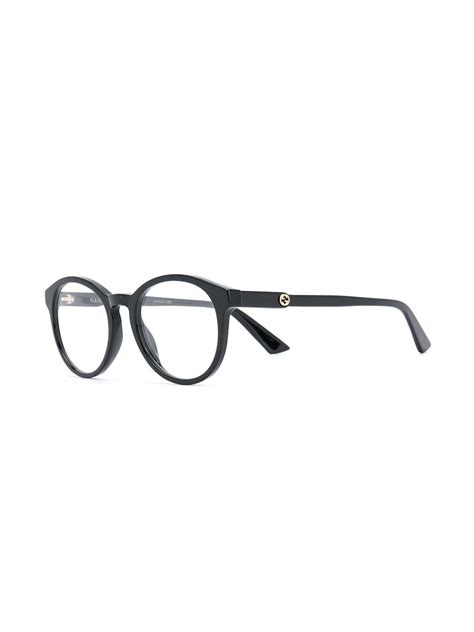gucci eyewear round frame eyeglasses farfetch