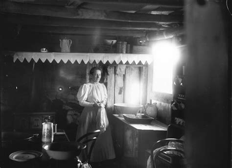 Woman Inside A Settlers Hut Format Glass Plate Negative Flickr