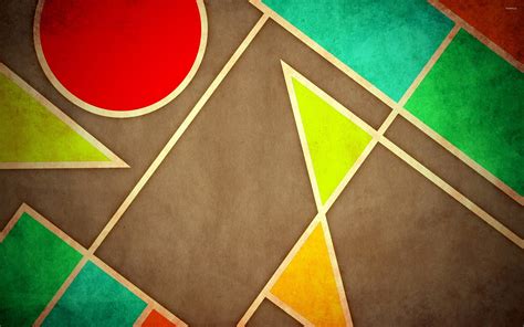 Pastel geometric shapes wallpaper - Digital Art wallpapers - #25189
