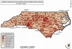 North Carolina Population Map - Answers