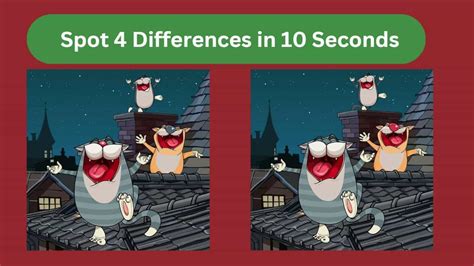Spot The Difference Can You Spot 4 Differences Between The Two