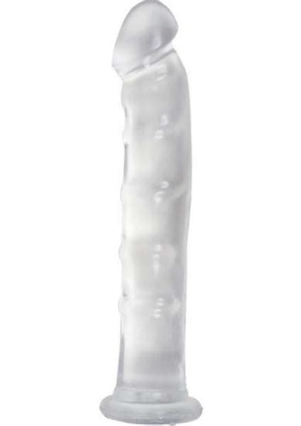 jelly jewels dong with suction cup 8 inch clear on literotica