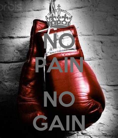 When we live with an expectation, we're bound to be disappointed. NO PAIN NO GAIN Poster | asd | Keep Calm-o-Matic