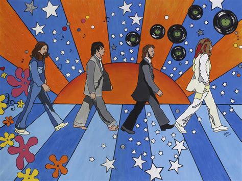Beatles Artwork Music Artwork Road Painting Pop Art Painting