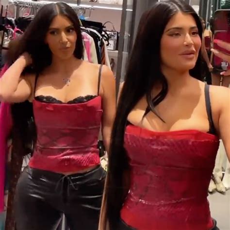 Kim Kardashian And Kylie Jenner S Twinning Outfits Will Have You Doing A Double Take Patabook