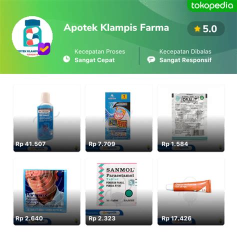 Apotek Klampis Farma Produk Resmi Terlengkap Tokopedia