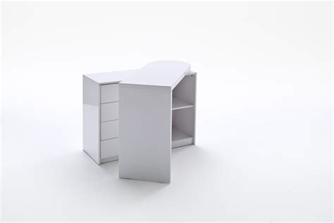 Schreibtisch online kaufen und sparen. MIKA Schrank mit drehbarem Schreibtisch weiß