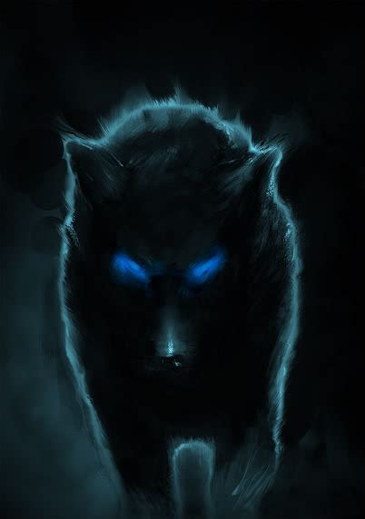 Images Of Black Wolves With Blue Eyes