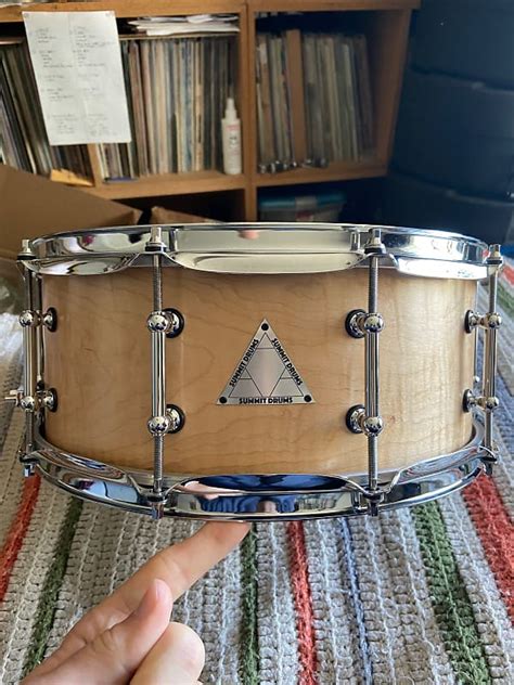 Summit 6x14 Snare 2021 Flamed Maple Solid Shell Reverb