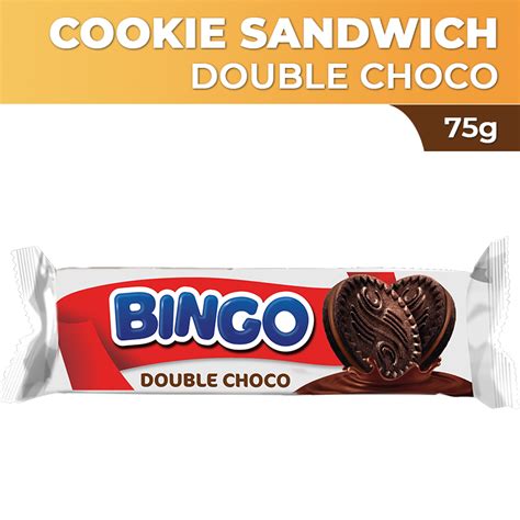 Bingo Cookie Sandwich Double Choco Slugs 75g Lazada Ph