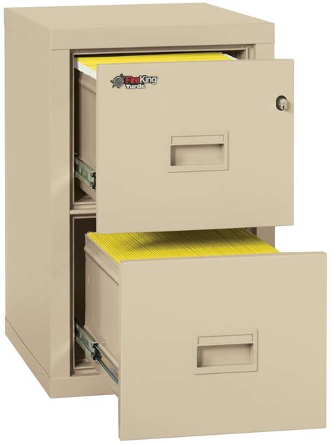 Each large legal sized drawer has its own lock and (4) locking bolts so that each drawer. FireKing Turtle Fireproof 2-Drawer Vertical File Cabinet ...