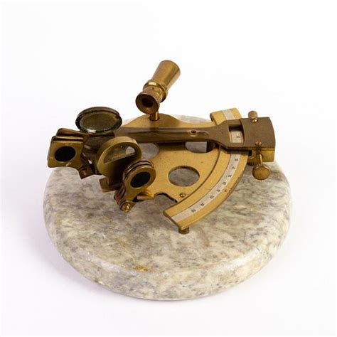 nautical mounted brass navigational sextant 19th century for sale at