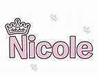 Nicole en 2021 | Imágenes de nombres, Moldes de letras cursiva, Fuente ...