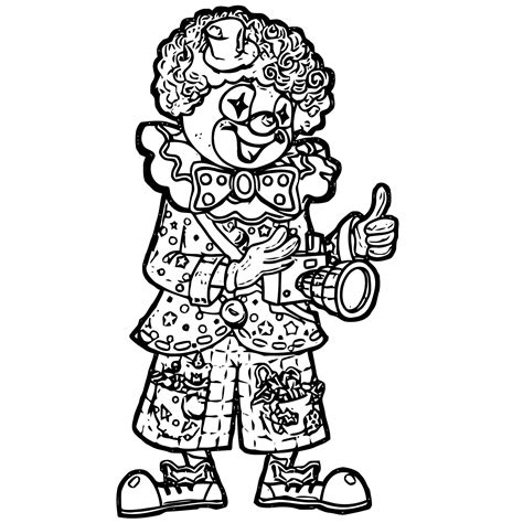 Clown Coloring Page Wecoloringpage 043