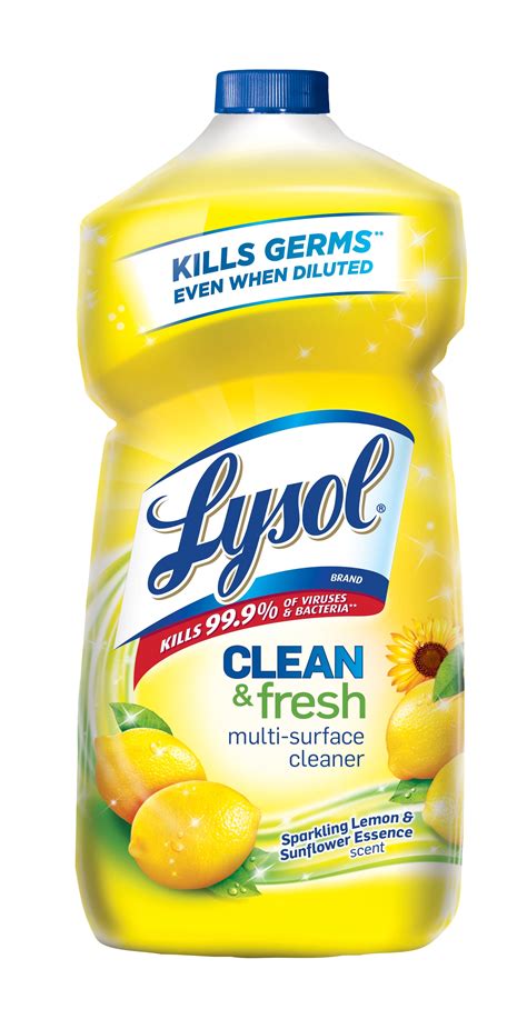 Lysol Clean Fresh Multi Surface Cleaner Lemon Sunflower Oz Walmart Com