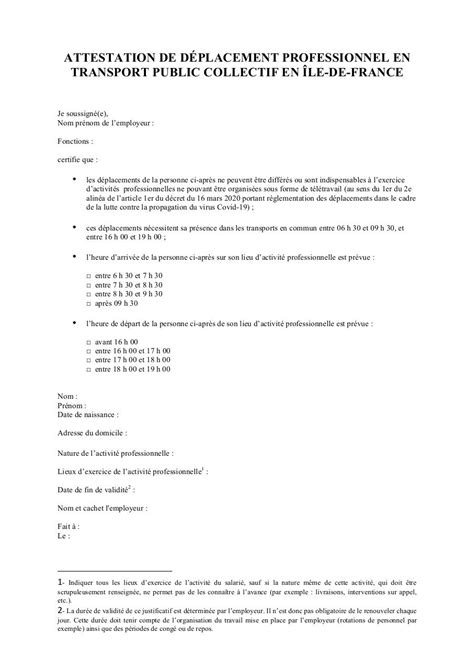 Attestation Professionnelle Pdf Vf Fichier Pdf