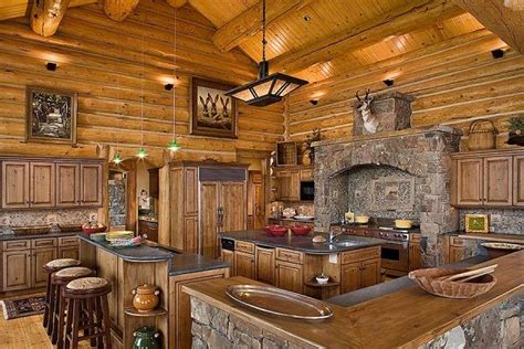 Rustic Log Home Kitchens Stun Blogs Picture Gallery