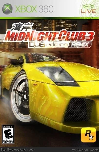 Midnight Club 3 Xbox 360 Box Art Cover By Milkyoreo27