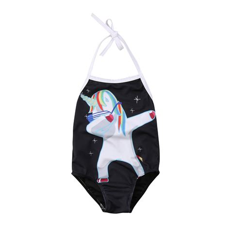 2018 Cute Unicorn Swimsuit Kids Baby Girl Bikini Swimwear Bathing