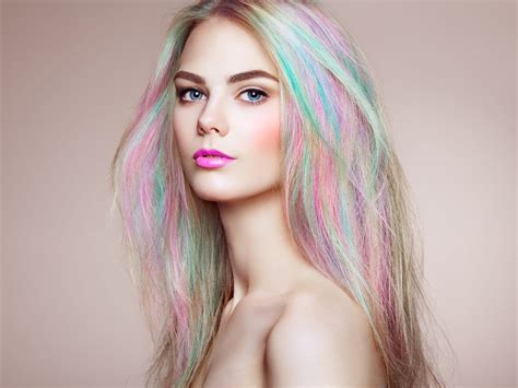 Beauty Fashion Model Girl With Colorful Dyed Hair By Oleg Gekman 500px