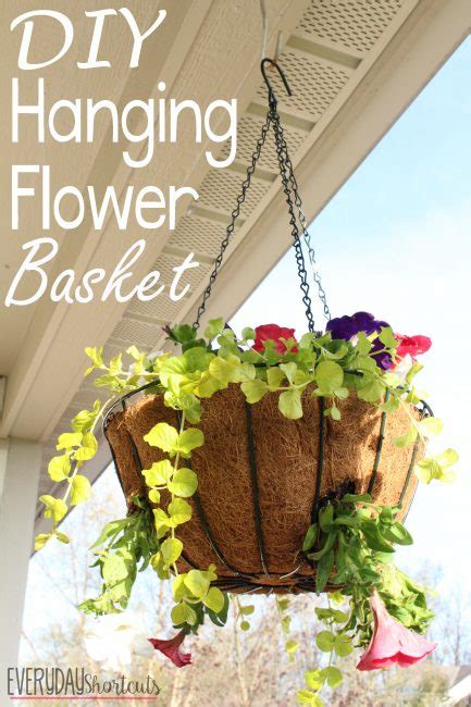 Diy Hanging Flower Basket Everyday Shortcuts
