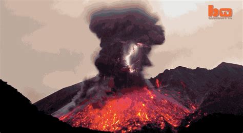 Volcano Eruption Animation 