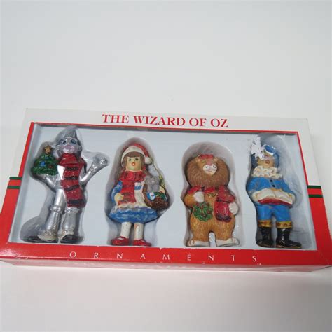 Vintage Kurt Adler Wizard Of Oz Christmas Ornaments 4 Piece Etsy