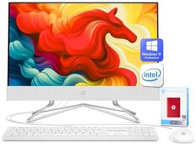 Amazon HP All In One Desktop Computer PC 21 5 FHD Display