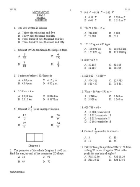 0%0% found this document useful, mark this document as useful. I'm reading soalan matematik tahun 5 on Scribd | Question ...