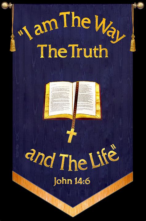 I Am The Way The Truth and The Life - John 14:6 - Bible Banner