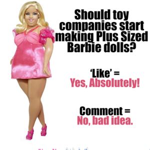 Plus Size Double Chinned Barbie Sparking Controversial Debate