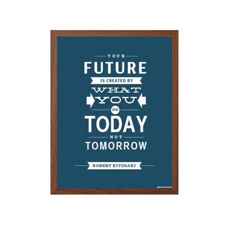 Positive Today Not Tomorrow Poster Modern Typography Art